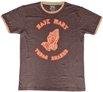 Tupac Unisex Ringer T-Shirt - Hail Mary - Grösse XXL