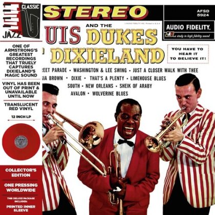 Louis Armstrong - Louis Armstrong & The Dukes Of Dixieland (2024 Reissue, LMLR, Édition Deluxe, Édition Limitée, Red Vinyl, LP)