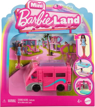 Mini BarbieLand Camper (6) - Puppe 4 cm, Wohnmobil, Pool mit
