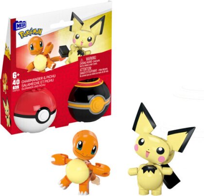 Mega Bloks Pokemon - Pokemon Pokeball 2Pk Charmander & Pichu Building
