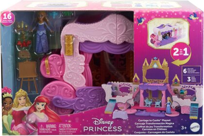 Disney Princess Kutsche 2-in-1 - Spielset, Kutsche und Schloss,