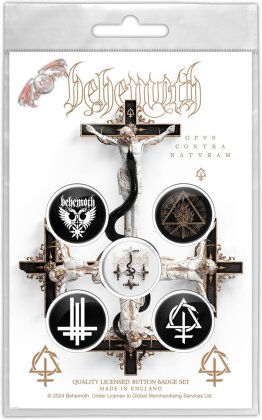 Behemoth - Opus Contra Natvram Button Badge Set