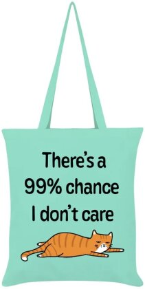 There's a 99% Chance I Don't Care Cat - Tote Bag