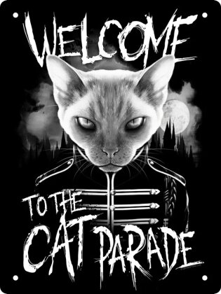 Playlist Pets: Welcome to the Cat Parade - Mini Tin Sign