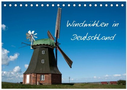 Windmühlen in Deutschland (Tischkalender 2025 DIN A5 quer) - CALVENDO Monatskalender