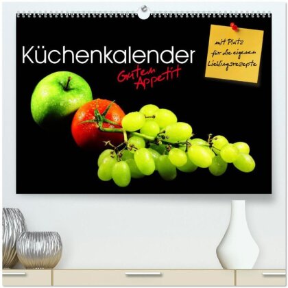 Küchenkalender Guten Appetit (hochwertiger Premium Wandkalender 2025 DIN A2 quer) - Kunstdruck in Hochglanz