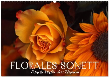 Florales Sonett - Visuelle Musik der Blumen (Wandkalender 2025 DIN A2 quer), CALVENDO Monatskalender
