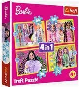 4 in 1 Puzzle - Barbie