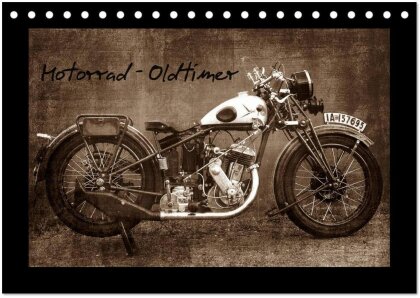 Motorrad Oldtimer (Tischkalender 2025 DIN A5 quer) - CALVENDO Monatskalender