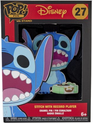 Funko Pop! Pin: Disney: Lilo and Stitch - Stitch with Record Player