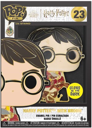 Funko Pop! Pin: Harry Potter and the Prisoner of Azkaban 20th Anniversary - Harry Potter with Broom (Glow in the Dark)