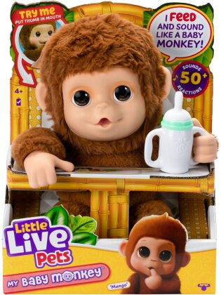 Baby Monkey Little Live Pets - interaktives Äffchen-Baby,