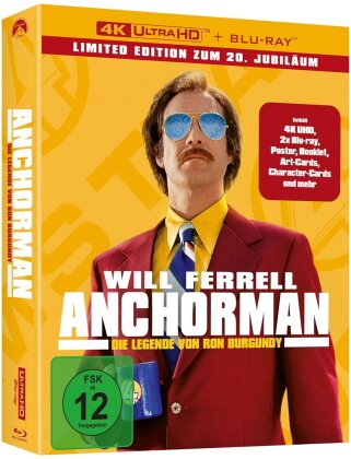 Anchorman - Die Legende von Ron Burgundy (2004) (Collector's Edition, 4K Ultra HD + 2 Blu-rays)