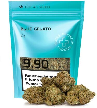 Local Weed ~ Blue Gelato ~ 2g - (CBD: 24% THC: 0.9%)