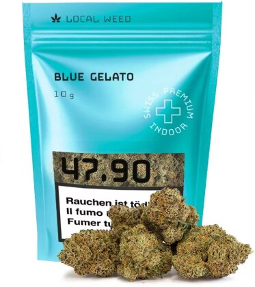 Local Weed ~ Blue Gelato ~ 10g - (CBD: 24% THC: 0.9%)