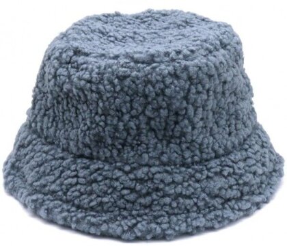 Teddy Bucket Hat blaugrau Mütze