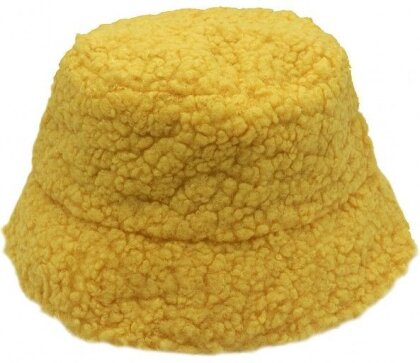 Teddy Bucket Hat gelb Mütze