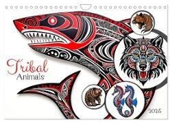 Tribal animals (Wall Calendar 2025 DIN A4 landscape) - CALVENDO 12 Month Wall Calendar