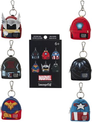 Loungefly: Marvel: The Avengers - Avengers Cosplay Mini Backpack Mystery Box Keychain