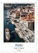 Porto - Stadt trifft Atlantik (Tischkalender 2025 DIN A5 hoch), CALVENDO Monatskalender