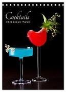 Cocktails mit Blumen und Pflanzen (Tischkalender 2025 DIN A5 hoch) - CALVENDO Monatskalender