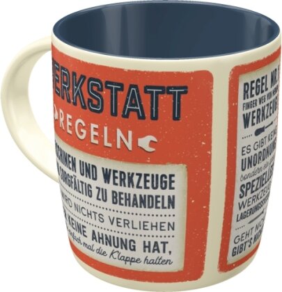 Werkstattregeln Tasse