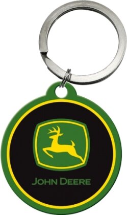 Schlüsselanhänger rund. John Deere / Logo