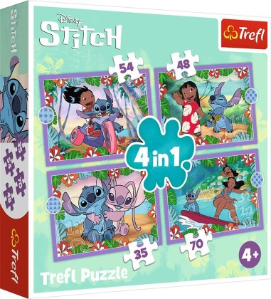 4 in 1 Puzzle - Lilo & Stitch