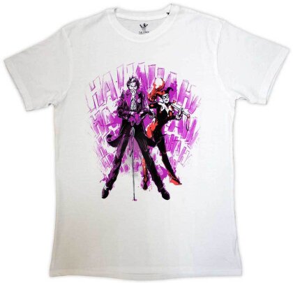 DC Comics Unisex T-Shirt: Joker - Harley & Joker Haha