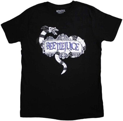 Beetlejuice Unisex T-Shirt - Snake Badge