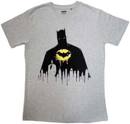 DC Comics Unisex T-Shirt - Batman Silhouette Drip