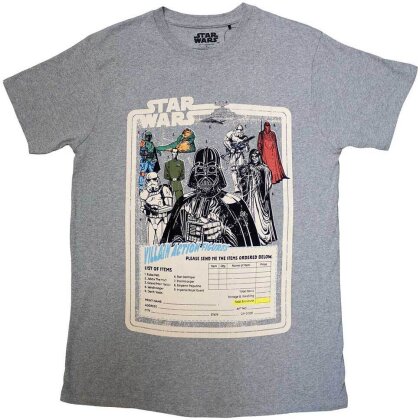 Star Wars Unisex T-Shirt - Villain Action Figures