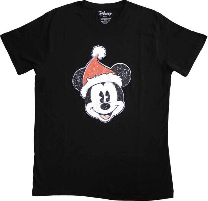 Mickey Mouse Unisex T-Shirt - Santa Hat