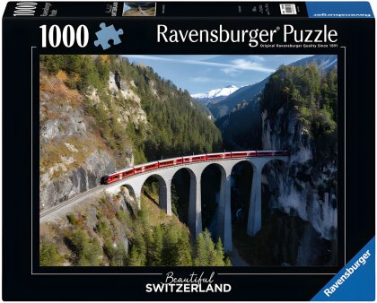 Puzzle Landwasserviadukt - Beautiful Switzerland, 1000