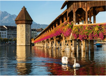 Puzzle Luzern Kapellbrücke - Beautiful Switzerland, 1000