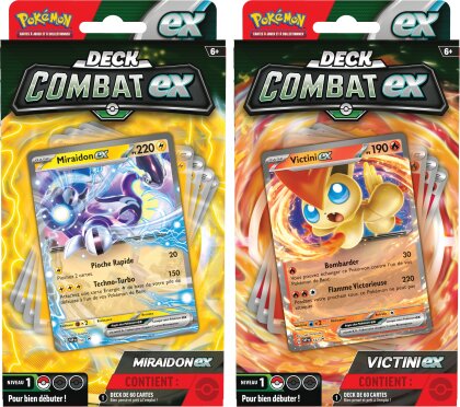 Pokémon JCC - Deck Combat Miraidon-ex ou Victini-ex (1x deck aléatoire)