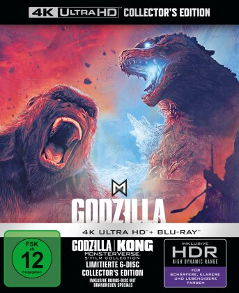 Godzilla / Kong - MonsterVerse - 5-Film Collection (Limited Collector's Edition, 5 4K Ultra HDs + Blu-ray)
