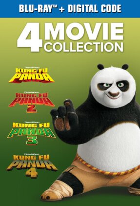 Kung Fu Panda 1-4 - 4 Movie Collection (4 Blu-rays)
