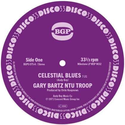 Gary Bartz & Ntu Troop - Celestial Blues / Gentle Smiles (7" Single)