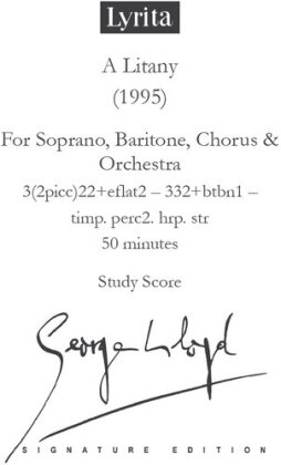 George LLoyd (1913-1998) - Litany For Soprano, Baritone, Chorus & Orchestra