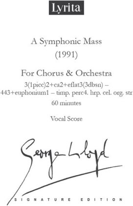 George LLoyd (1913-1998) - Symphonic Mass For Chorus & Orchestra Vocal Score