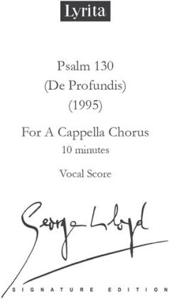 George LLoyd (1913-1998) - Psalm 130 (De Profundis For A Capella Chorus