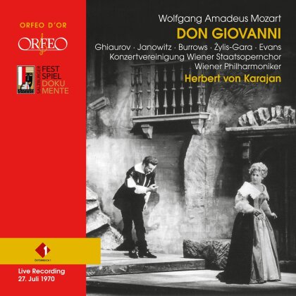 Ghiaurov, Janowitz, Wolfgang Amadeus Mozart (1756-1791), Herbert von Karajan & Wiener Philharmoniker - Don Giovanni (2024 Reissue, Orfeo, 3 CD)