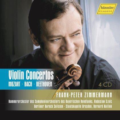 Johann Sebastian Bach (1685-1750), Ludwig van Beethoven (1770-1827) & Frank Peter Zimmermann - Violin Concertos (4 CDs)