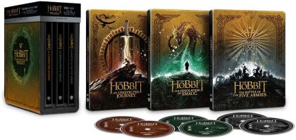 Lo Hobbit - La Trilogia (Library Steelbook, 6 4K Ultra HDs)