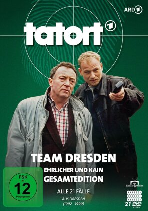 Tatort Dresden - Ehrlicher & Kain ermitteln - Alle 21 Fälle aus Dresden (Gesamtedition, Neuauflage, 21 DVDs)