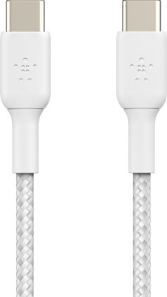 Belkin Boost Charge Braided USB-C to USB-C Cable 0.15m - white