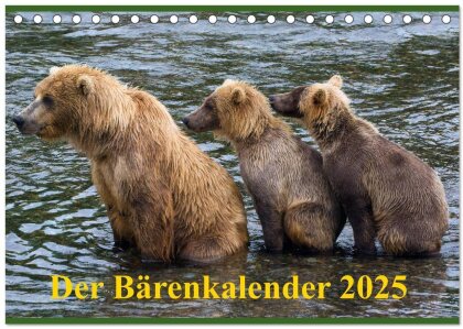 Der Bärenkalender 2025 CH-Version (Tischkalender 2025 DIN A5 quer) - CALVENDO Monatskalender