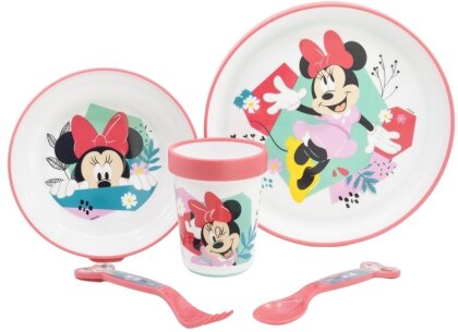 Set de vaisselle antidérapante - Minnie - Mickey & ses amis