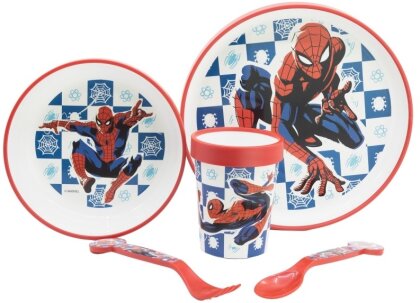 Set de vaisselle antidérapante - Spiderman - Marvel